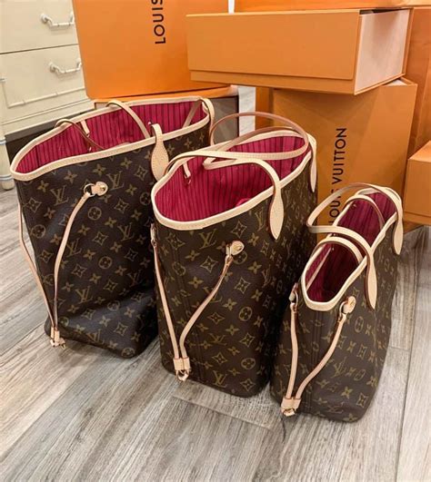 louis vuitton neverfull sizes comparison.